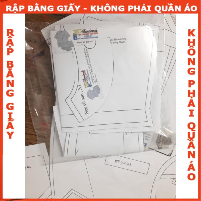 Rập giấy A0 áo chần bông mã R165 (BẢN VẼ)