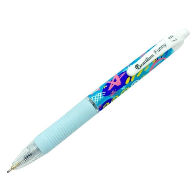 Bút Bi Funny Pen 0.7 mm Quantum - Mực Xanh (Mẫu Màu Giao Ngẫu Nhiên)