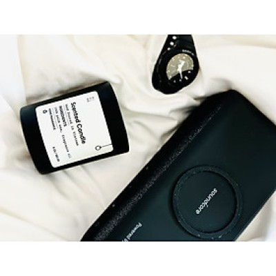 Nến thủy tinh đen nhám 180g