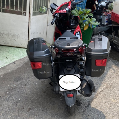 Thùng hông givi E22N, baga hông SBL Univerval, baga sau lắp cho xe SR Airblade 125/150
