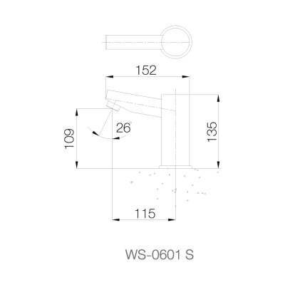 Vòi chậu cảm ứng lạnh - WS-0601S - INOX SUS 304