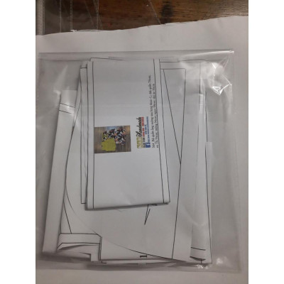 Rập đầm dây dáng suông - Rập giấy A0 mã 900 (BẢN VẼ)