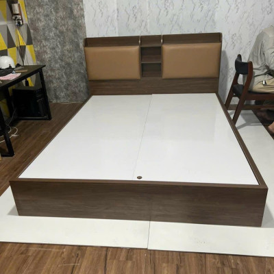 Giường gỗ Juno Sofa đầu giường bọc nệm nhiều màu lựa chọn giá rẻ KT 1m6/1m8 x 2m