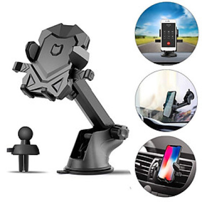 Kẹp điện thoại Long Neck gấp dài gắn Taplo hoặc kính ô tô