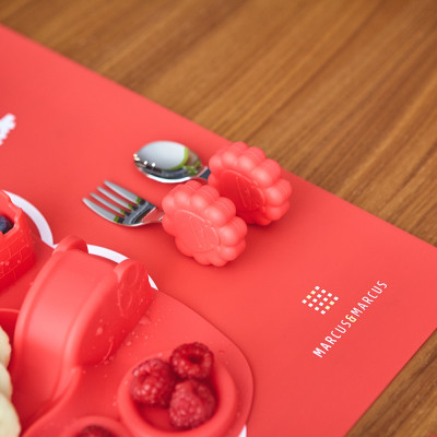 Bộ thìa nĩa tập ăn cho bé Palm Grasp Marcus & Marcus, từ 18 tháng