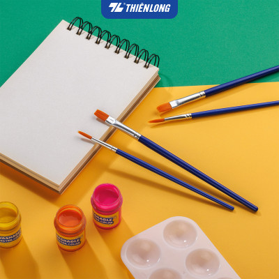 Túi 10 Cọ vẽ Tròn Thiên Long Colokit BRW-C02