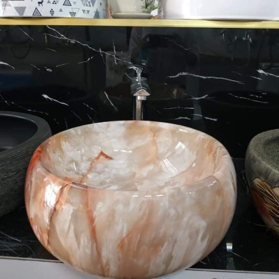 CHẬU RỬA MẶT, LAVABO ĐẶT BÀN NGỌC BÍCH NHẬP KHẨU CAO CẤP CHÍNH HÃNG GROVES NT1