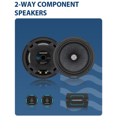 Với Loa cánh 2 way Blaupunkt GTX 1652 C26  2-way component Speakers hàng Đức từ 1924