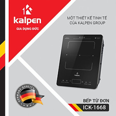 Bếp từ đơn cao cấp Kalpen ICK-1668 công suất 2200W hàng Đức - Bảo hành 2 năm - Hàng chính hãng
