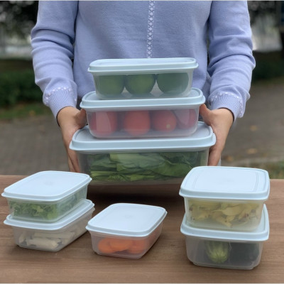 Hộp đựng thực phẩm nắp mềm Sanada, thân bằng nhựa PP cao cấp, kết hợp hoạt chất CEM-Bio kháng khuẩn an toàn - nội địa Nhật Bản 