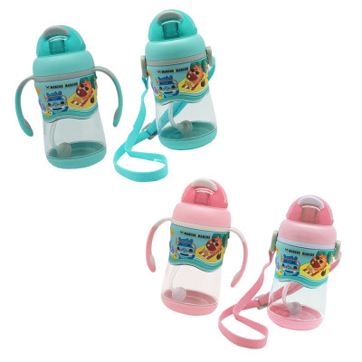 Bình uống nước có ống hút cho bé Tritan 2-Stage Marcus & Marcus, từ 12 tháng - Hồng