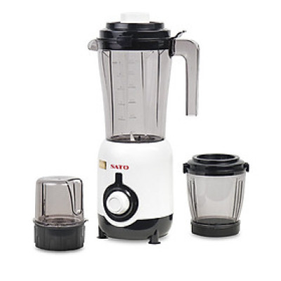 Máy xay sinh tố đa năng 3 cối SATO ST-MX8304A công suất 250W, dễ sử dụng, dao inox không gỉ, xay nhuyễn, trộn, nghiền thức ăn, hoa quả, thiết kế tiện dụng, nhựa ABS, an toàn, tháo lắp, vệ sinh dễ dàng - Miễn phí vận chuyển toàn quốc - Hàng Chính Hãng