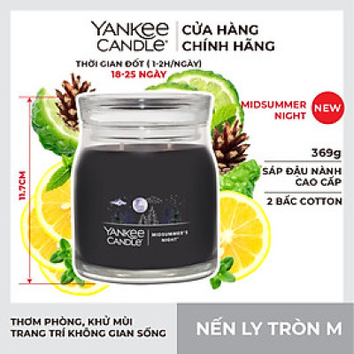 Nến ly tròn sáp đậu nành Yankee Candle size M (369g) - Midsummer