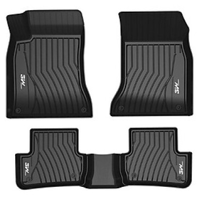 Thảm lót sàn xe ô tô Mercedes EQB - Nhãn hiệu Macsim 3W chất liệu nhựa TPE đúc khuôn cao cấp - màu đen