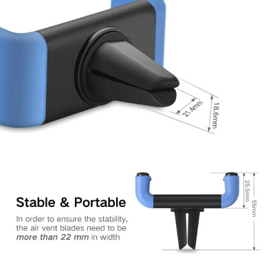 Ugreen UG30751LP120TK Màu xanh dương Giá Kẹp điện thoại trên khe thông gió ô tô xoay 360 độ - HÀNG CHÍNH HÃNG