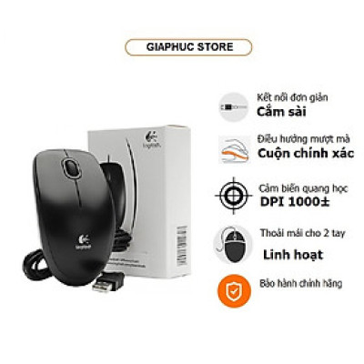 Chuột Quang USB B100 Hàng Chính Hãng