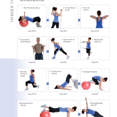 70 Bài Tập Cải Thiện Vóc Dáng Tăng Sự Dẻo Dai (Bản in màu)