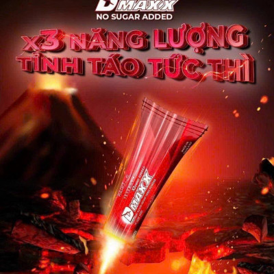 DMAXX thức uống bổ sung vitamin năng lượng không đường DAMODE 81 gói màu đỏ mỗi gói 2,2gr