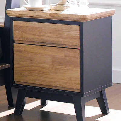 Tủ Đầu Giường 2 Ngăn Kéo NB-Blue Gỗ Tự Nhiên Ibie BSK2NBBR - Xanh (45 x 42 cm)