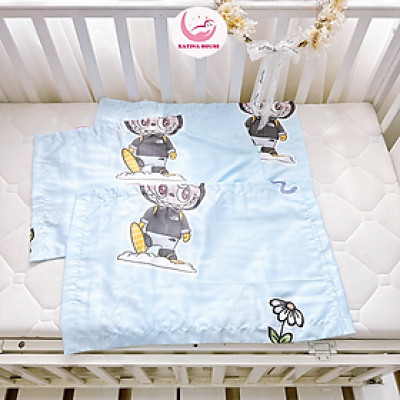 Vỏ gối nằm cho bé Katina House, vải Tencel 60s, mềm mượt mát lạnh, thấm hút tốt