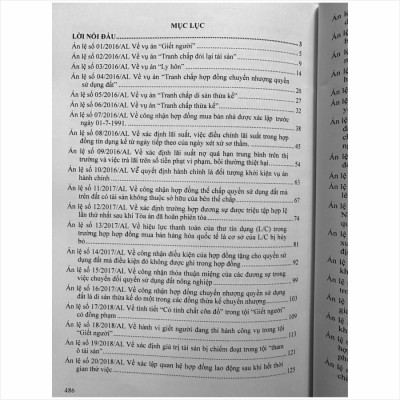 Sách Hệ Thống 72 Án Lệ Việt Nam Hiện Hành - V2462T
