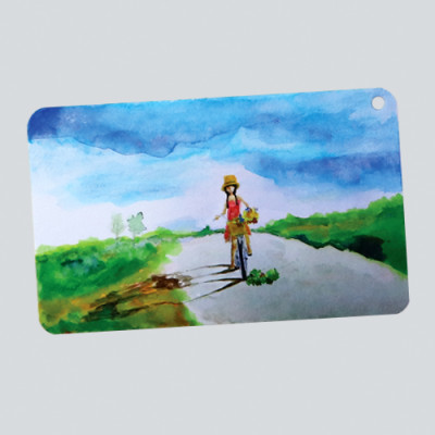 Giấy vẽ màu nước Postcard 40 tờ, vẽ các loại màu nước đẹp, vẽ đẹp cả chì giấy dày 300gsm khổ (8 x 13) cm ARW157 Green Art  - Hàng chính hãng