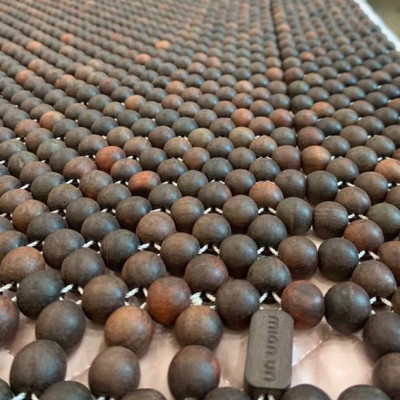 Chiếu hạt gỗ Trắc Mộc hạt 1,8cm - Chiếu hạt gỗ Mian ( video , hình thật )