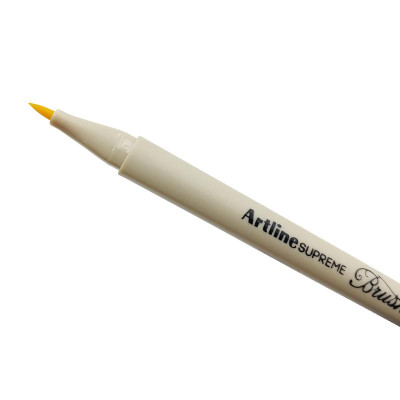 Bút Lông Đầu Cọ Artline Supreme Brush Pen EPFS-F - Vàng Nhạt