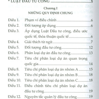 Luật Đầu Tư Công (Sửa đổi, bổ sung năm 2020, 2022)