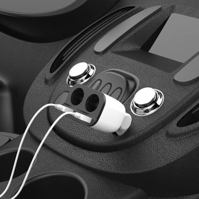 Bộ chia tẩu sạc ô tô nhãn hiệu Hoco Z28