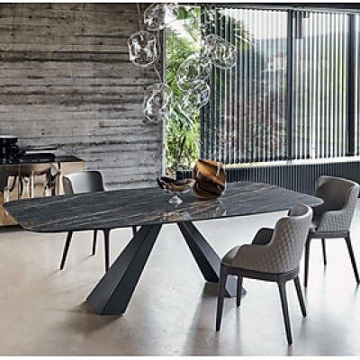 Bàn ăn cao cấp Juno Sofa mặt đá chân A  