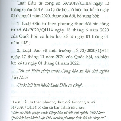 Luật Đầu Tư Công (Sửa đổi, bổ sung năm 2020, 2022)