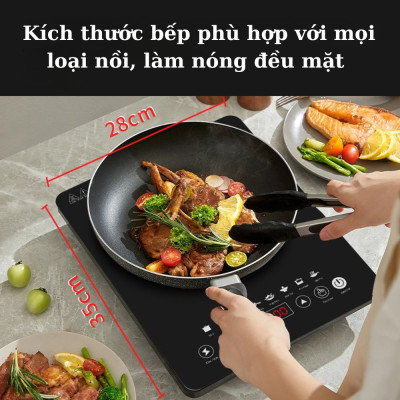 Bếp từ cảm ứng cao cấp SOKANY SK-07076, công suất 2200W, mặt kính chịu lực sử dụng cho mọi loại nồi - HÀNG CHÍNH HÃNG