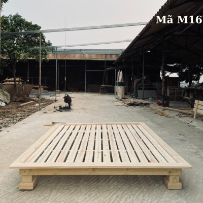 Giường ngủ gỗ CT16 Juno Sofa màu gỗ tự nhiên