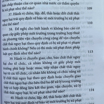 Hỏi - Đáp Về Xử Phạt Vi Phạm Hành Chính Trong Lĩnh Vực Bảo Vệ Môi Trường