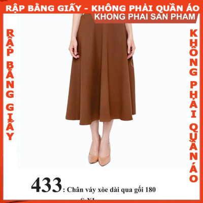 Rập giấy A0 mã 433 (BẢN VẼ) rập chân váy