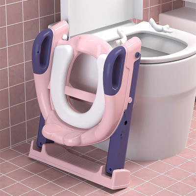 Thang Bô, Thang Đi Vệ Sinh Có Nắp Đậy Tiện Lợi Dành Cho Bé Trai Và Bé Gái - Hàng Chính Hãng 