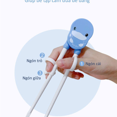 BỘ ĐŨA XỎ NGÓN CHO BÉ TẬP ĂN KUKU KU3038 - 2 YEARS UP