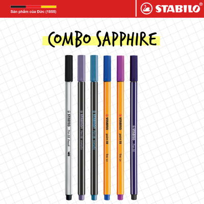 [GIÁ SỐC 99K] Combo SAPPHIRE 6 món sản phẩm STABILO