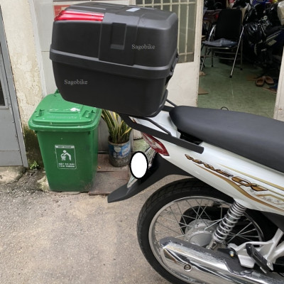 Thùng xe Wave A, thùng Givi B33NM và baga givi lắp cho Wave anpha