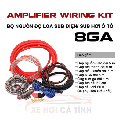 Bộ Kit Nguồn 8GA Cao Cấp MDK: Nâng Tầm Âm Thanh Sub hơi Xe Bạn