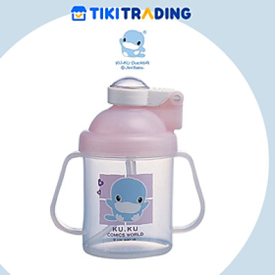 Bình Tập Uống Có Tay Cầm KuKu Duckbill - Nhựa PP Cao Cấp - 250ml