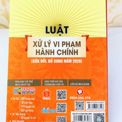 Sách - Luật Xử Lý Vi Phạm Hành Chính (Sửa đổi, bổ sung năm 2020) - ndbooks