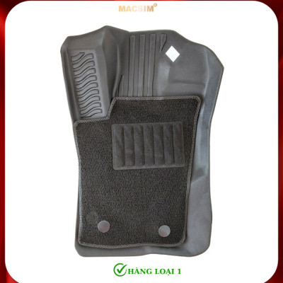 Thảm lót sàn xe ô tô Ford Everest 2022+ (sd) Nhãn hiệu Macsim chất liệu nhựa TPE cao cấp màu đen