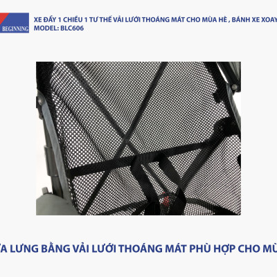 Xe đẩy lưới siêu nhẹ - thoáng khí