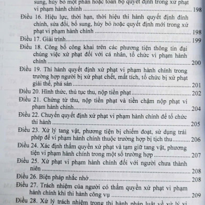 Luật Xử Lý Vi Phạm Hành Chính (sửa đổi, bổ sung năm 2025) các văn bản quy định chi tiết và biện pháp thi hành