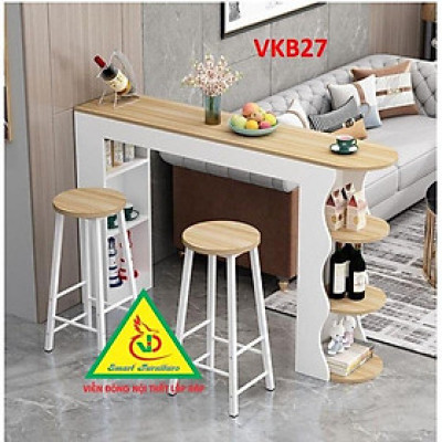 Quầy bar mini kết hợp tủ rượu VKB27 ( không kèm ghế) - Nội thất lắp ráp Viendong Adv