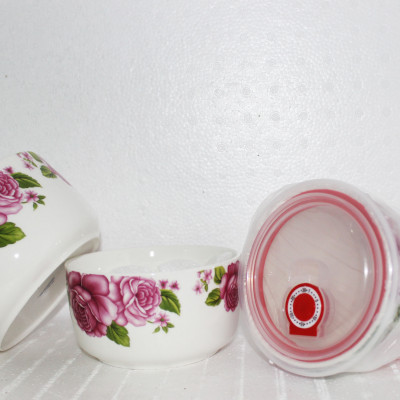 Bộ 3 Thố Sứ Cao Cấp Có Nắp Đậy