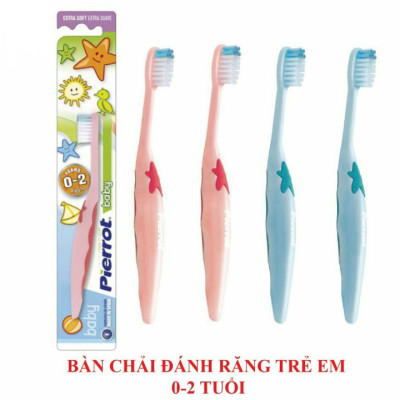 [ Mua 2 tặng 1 set kit ] Bàn chải đánh răng trẻ em PIERROT BABY (0- 2 tuổi)