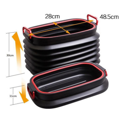 Thùng Đựng Đồ 40 Lít Co Giãn Lò Xo Cho Xe Ôtô, Có Thể Thay Đổi Chiều Cao Thùng, Giúp Chiếc Xe Của Bạn Trở Nên Ngăn Nắp, Gọn Gàng